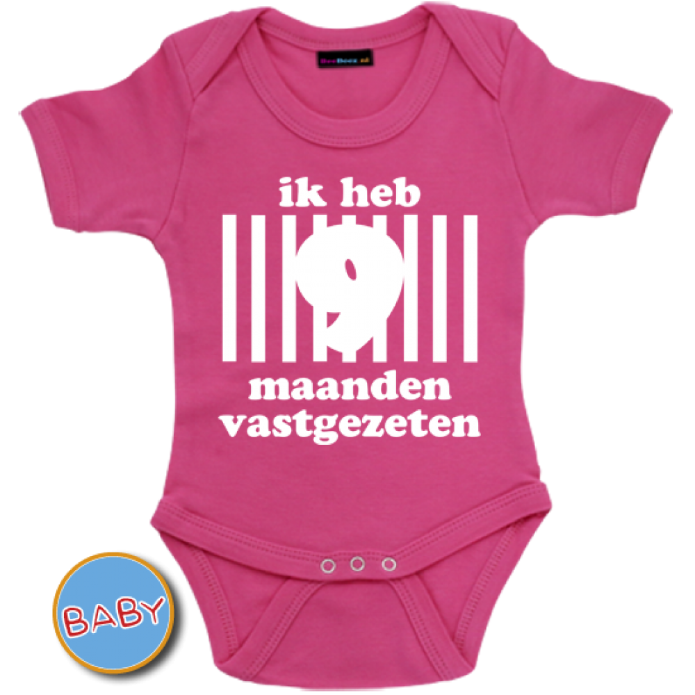 Romper Ik heb 9 maanden vastgezeten Romper Ik heb 9 maanden vastgezeten